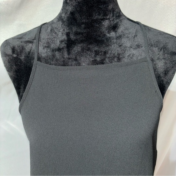 IZ BYER Black Square Neck Spaghetti Strap Top Size XL - Picture 2 of 10
